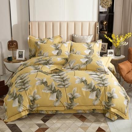 小时代 2022新款全棉印花床盖四件套 香盈满枝