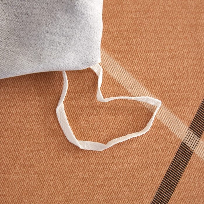 91家纺网 家纺一手货源 找家纺 沐白家居 2021全棉磨毛时尚条格四件套 维罗纳