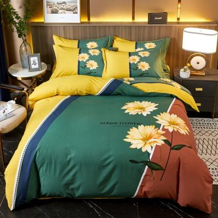 91家纺网 家纺一手货源 找家纺 （总）芊寻家居 2024新款全棉大版磨毛四件套