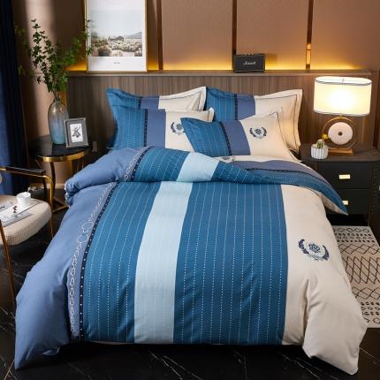 91家纺网 家纺一手货源 找家纺 （总）芊寻家居 2024新款全棉大版磨毛四件套