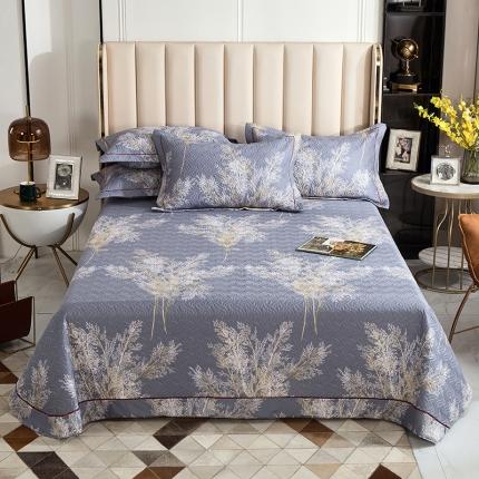 小时代 2022新款全棉印花床盖 若梦紫