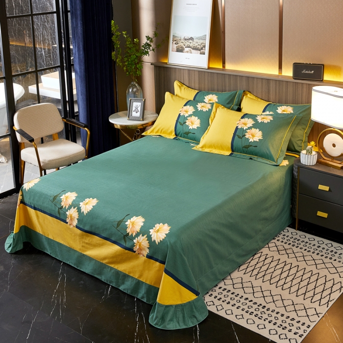 91家纺网 家纺一手货源 找家纺 芊寻家居 2024新款全棉大版磨毛四件套 激情岁月