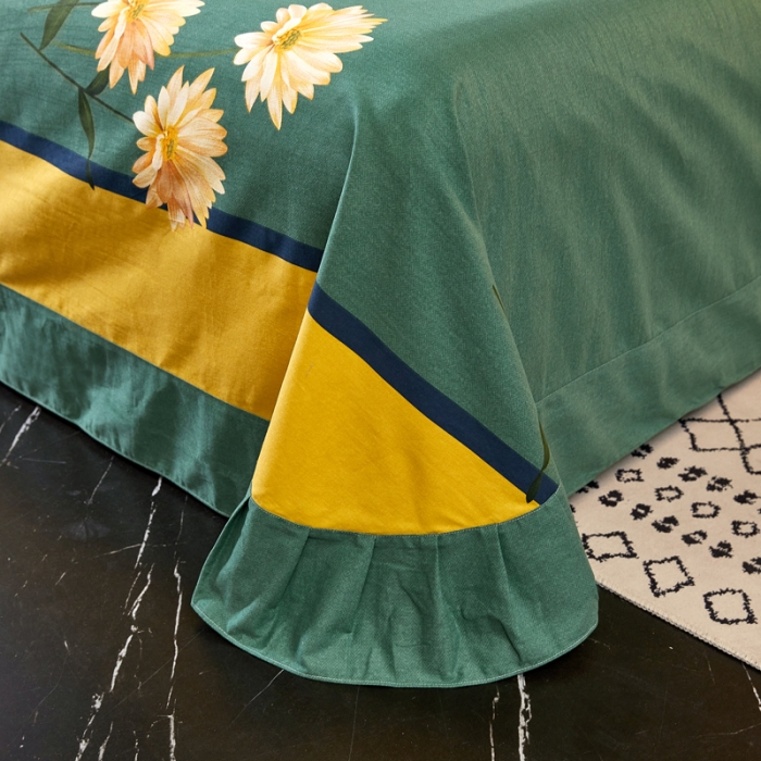 91家纺网 家纺一手货源 找家纺 芊寻家居 2024新款全棉大版磨毛四件套 激情岁月