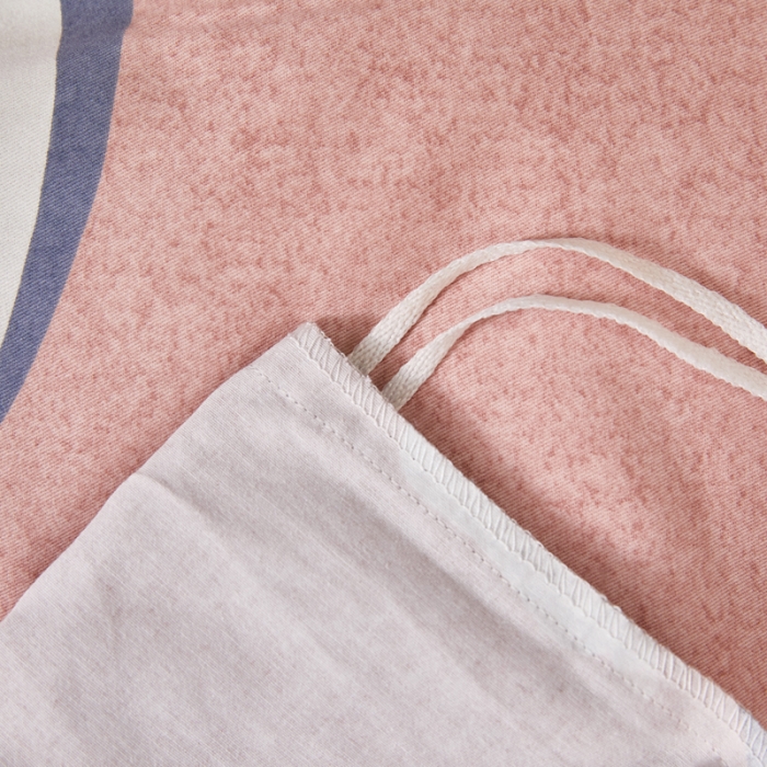 91家纺网 家纺一手货源 找家纺 芊寻家居 2024新款全棉大版磨毛四件套 心芯