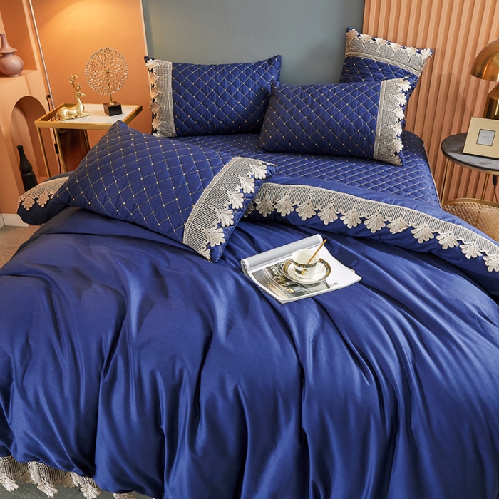 91家纺网 家纺一手货源 找家纺 （总）十个点家纺 2021新款水溶边夹棉单品被套