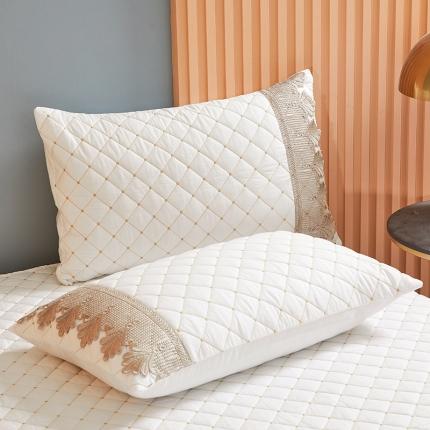 91家纺网 家纺一手货源 找家纺 （总）十个点家纺 2021新款水溶边夹棉单品枕套