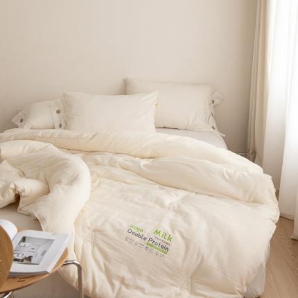 91家纺网 家纺一手货源 找家纺 匠心 2022秋冬新品A类无荧光大豆被 条纹