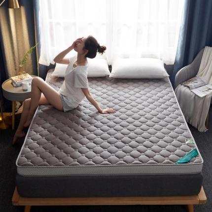 子鹏床垫 2022新款全棉乳胶海绵（立体）床垫 浅灰色