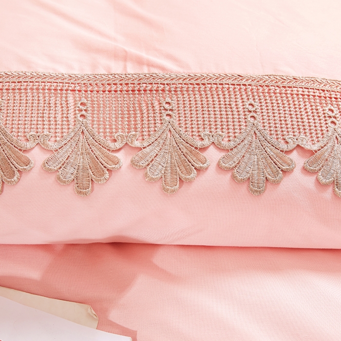 91家纺网 家纺一手货源 找家纺 十个点家纺 2021新款水溶边夹棉单品枕套 玉色一对