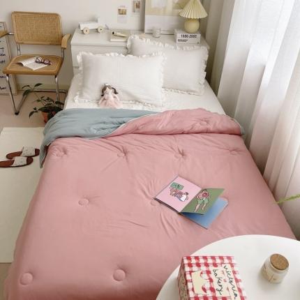 91家纺网 家纺一手货源 找家纺 （总）星期八 2021新款马卡龙大豆针织春秋被冬被