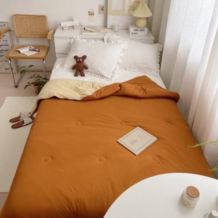 91家纺网 家纺一手货源 找家纺 （总）星期八 2021新款马卡龙大豆针织春秋被冬被