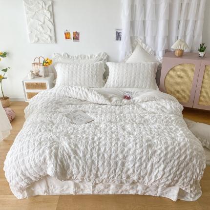 91家纺网 家纺一手货源 找家纺 （总）尚品本色 2022新款60支泡泡纱四件套