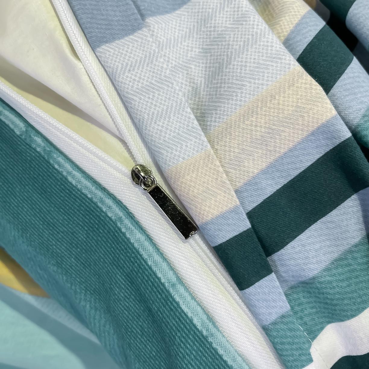 91家纺网 家纺一手货源 找家纺 金爱家 2021新款大版磨毛条格简约四件套 韵律灰