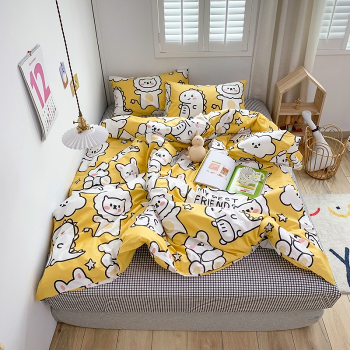 91家纺网 家纺一手货源 找家纺 （总）怡家居 2021新款全棉卡通四件套