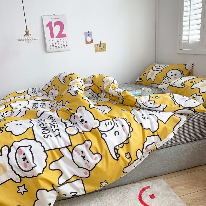 91家纺网 家纺一手货源 找家纺 （总）怡家居 2021新款全棉卡通四件套