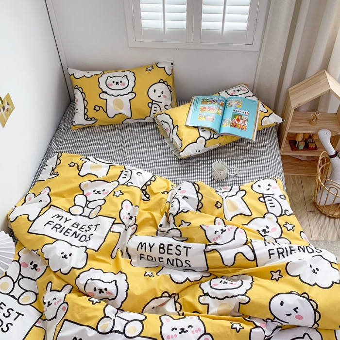 91家纺网 家纺一手货源 找家纺 （总）怡家居 2021新款全棉卡通四件套