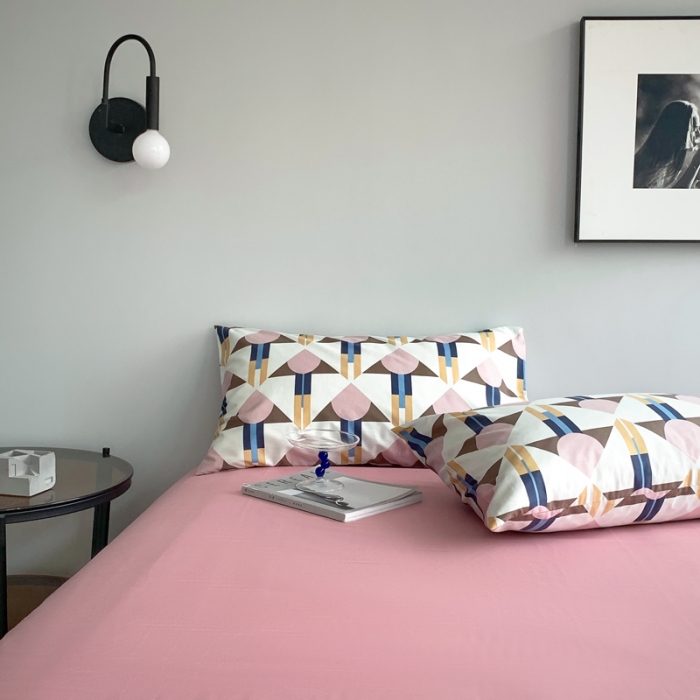 91家纺网 家纺一手货源 找家纺 怡家居 2021新款全棉轻奢四件套 白薇