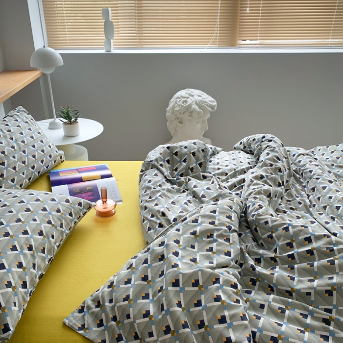 91家纺网 家纺一手货源 找家纺 怡家居 2021新款全棉轻奢四件套 年华