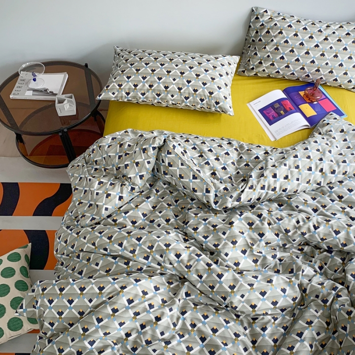 91家纺网 家纺一手货源 找家纺 怡家居 2021新款全棉轻奢四件套 年华