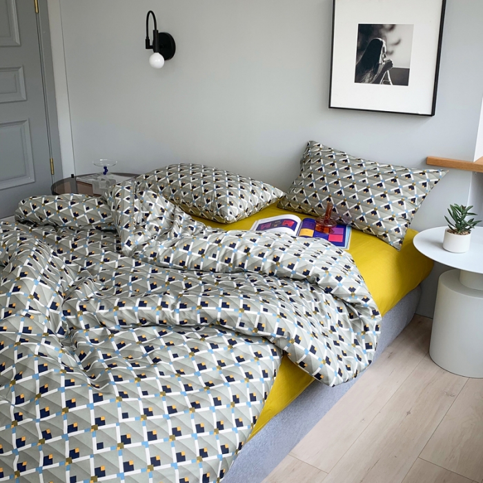 91家纺网 家纺一手货源 找家纺 怡家居 2021新款全棉轻奢四件套 年华