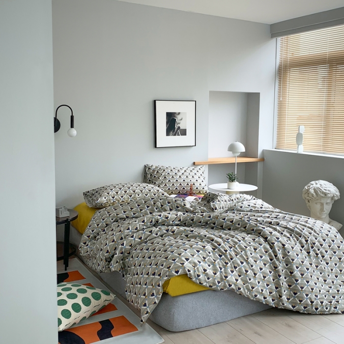 91家纺网 家纺一手货源 找家纺 怡家居 2021新款全棉轻奢四件套 年华