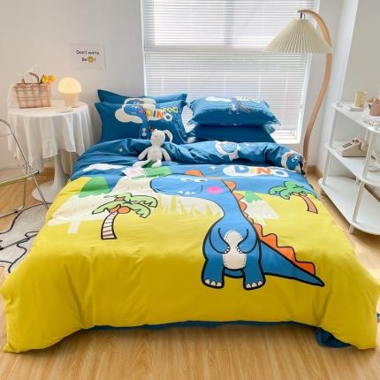 91家纺网 家纺一手货源 找家纺 （总）金爱家 2021新款大版磨毛卡通系列四件套