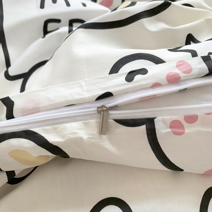 91家纺网 家纺一手货源 找家纺 怡家居 2021新款全棉卡通四件套 小粉熊