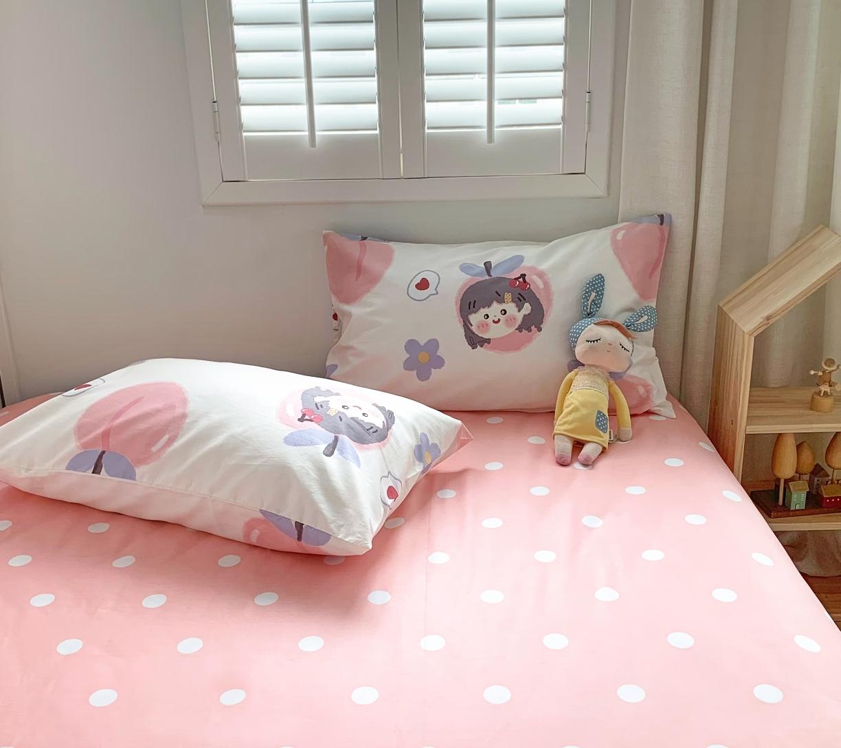 91家纺网 家纺一手货源 找家纺 怡家居 2021新款全棉卡通四件套 元气少女