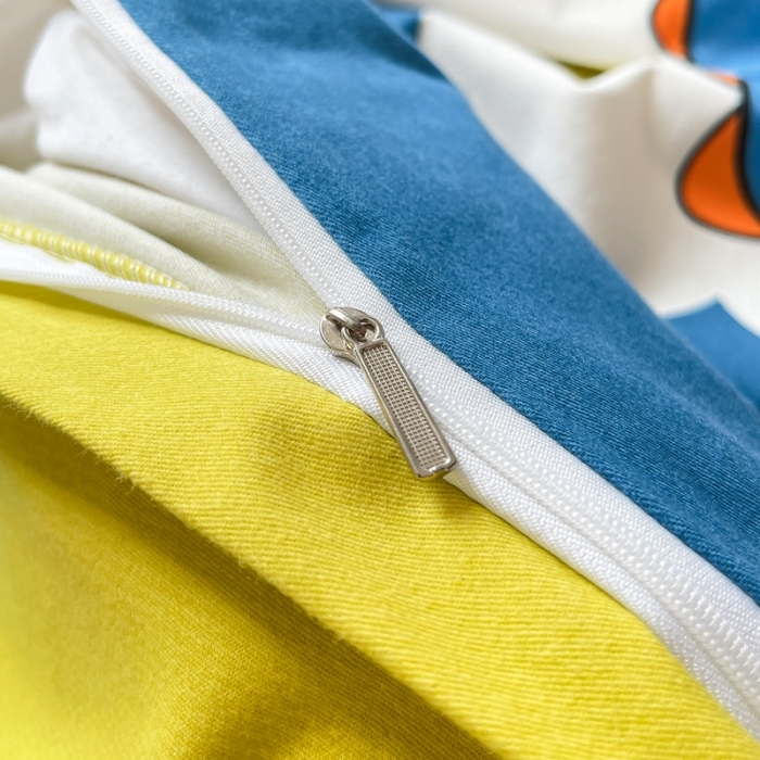 91家纺网 家纺一手货源 找家纺 金爱家 2021新款大版磨毛卡通系列四件套 恐龙森林