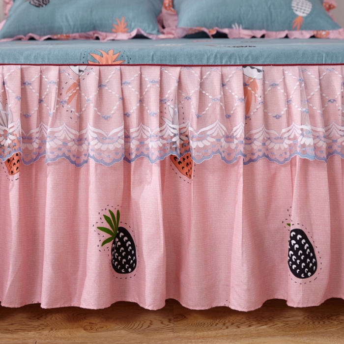 91家纺网 家纺一手货源 找家纺 （总）艾裙海床笠 2025新款韩版蕾丝单床裙