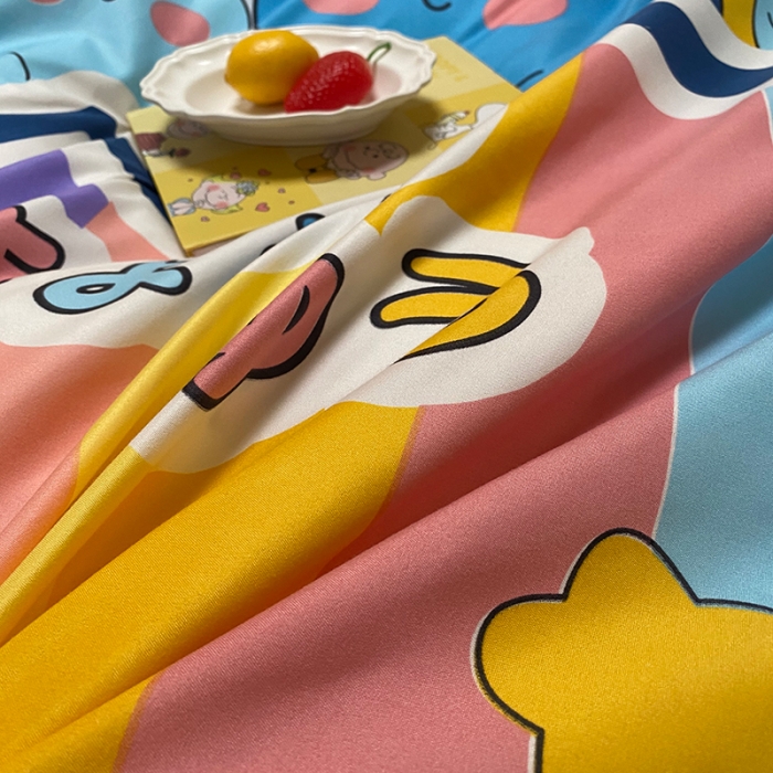 91家纺网 家纺一手货源 找家纺 （总）艾裙海床笠 2025新款乐卡棉亲肤韩版小清新四件套