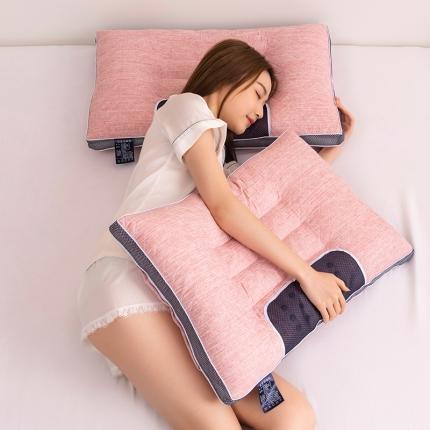 91家纺网 家纺一手货源 找家纺 （总）梦叶草 2021新款阳离子乳胶磁疗枕头枕芯