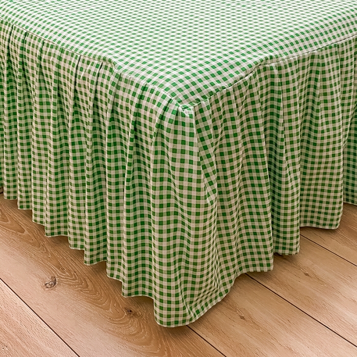 91家纺网 家纺一手货源 找家纺 艾裙海床笠 2025新款乐卡棉亲肤韩版小清新四件套春色