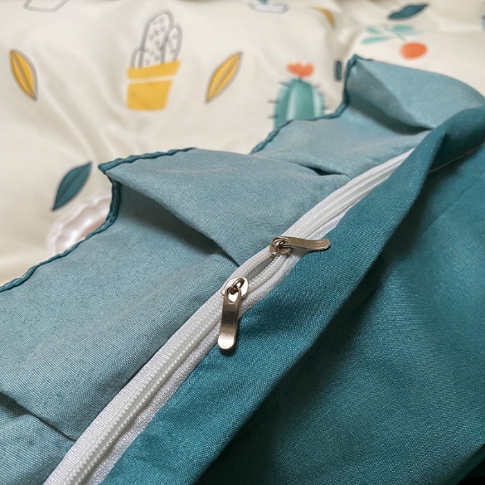 91家纺网 家纺一手货源 找家纺 艾裙海床笠 2025新款乐卡棉亲肤韩版小清新四件套小清新