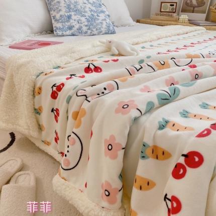 91家纺网 家纺一手货源 找家纺 萝莉家纺 2021保暖加厚牛奶绒毛毯羊羔绒毯子被套毯可爱鴨粉