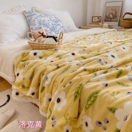 91家纺网 家纺一手货源 找家纺 萝莉家纺 2021保暖加厚牛奶绒毛毯羊羔绒毯子被套毯可爱鴨粉