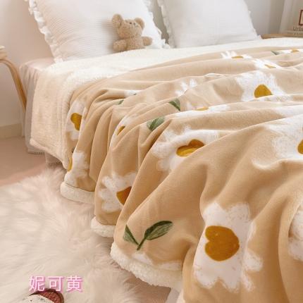 91家纺网 家纺一手货源 找家纺 萝莉家纺 2021保暖加厚牛奶绒毛毯羊羔绒毯子被套毯可爱鴨粉