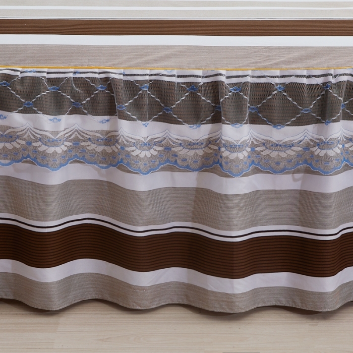 91家纺网 家纺一手货源 找家纺 艾裙海床笠 2025新款韩版蕾丝床裙四件套裸婚时代