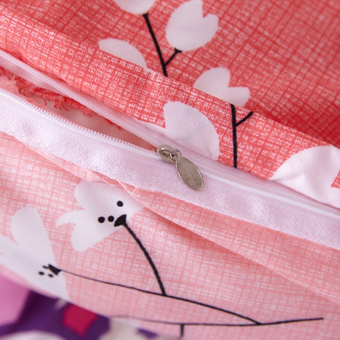 91家纺网 家纺一手货源 找家纺 艾裙海床笠 2025新款韩版蕾丝床裙四件套叶语浪漫-红