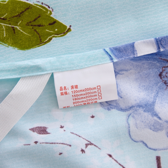 91家纺网 家纺一手货源 找家纺 艾裙海床笠 2025新款韩版蕾丝单床裙纷飞花语-绿