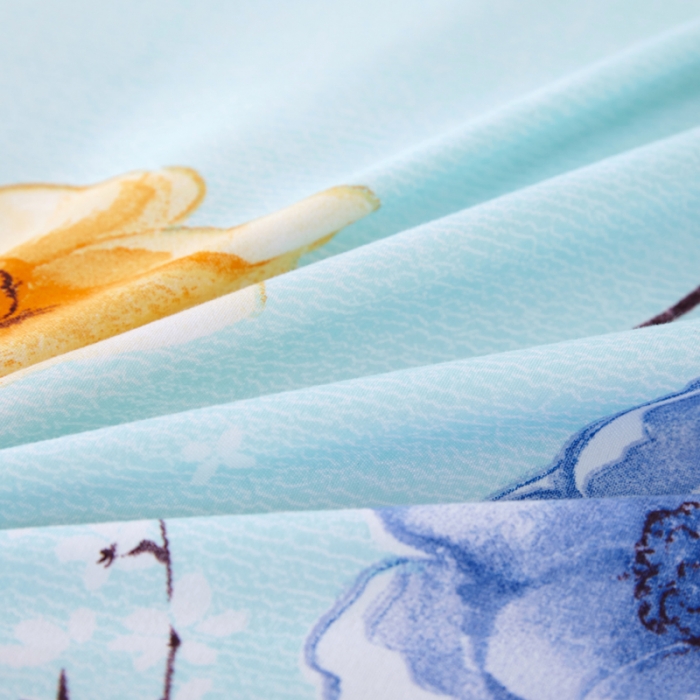 91家纺网 家纺一手货源 找家纺 艾裙海床笠 2025新款韩版蕾丝单床裙纷飞花语-绿