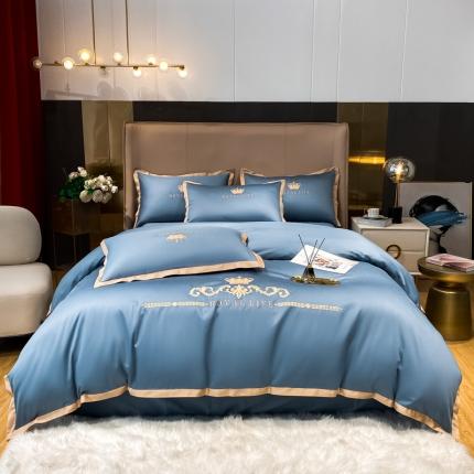 91家纺网 家纺一手货源 找家纺 （总）安妮家居 2021新款皇冠120s长绒棉四件套