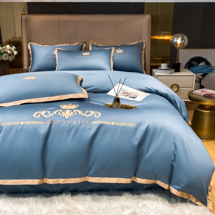 91家纺网 家纺一手货源 找家纺 （总）安妮家居 2021新款皇冠120s长绒棉四件套