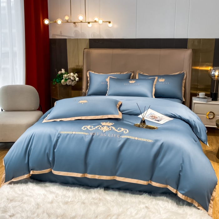 91家纺网 家纺一手货源 找家纺 （总）安妮家居 2021新款皇冠120s长绒棉四件套