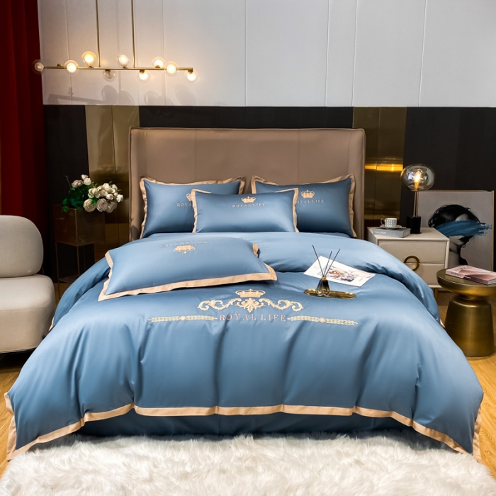 91家纺网 家纺一手货源 找家纺 （总）安妮家居 2021新款皇冠120s长绒棉四件套