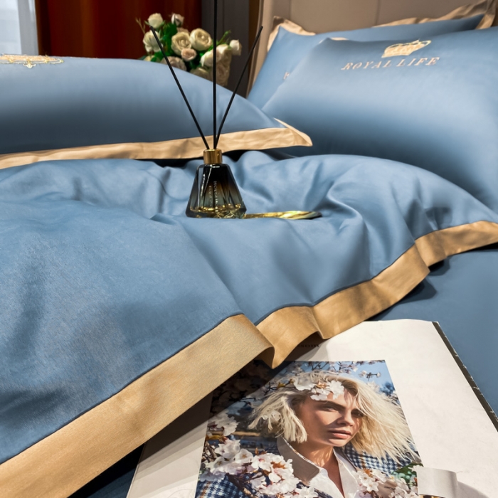 91家纺网 家纺一手货源 找家纺 （总）安妮家居 2021新款皇冠120s长绒棉四件套