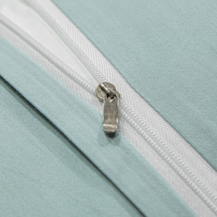 91家纺网 家纺一手货源 找家纺 安妮家居 2021新款皇冠120s长绒棉四件套 迷雾蓝