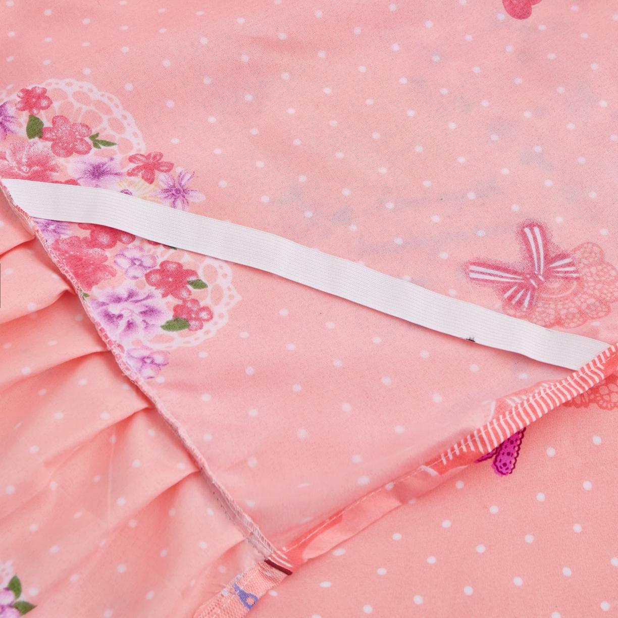 91家纺网 家纺一手货源 找家纺 艾裙海床笠 2025新款韩版蕾丝单床裙甜蜜蜜