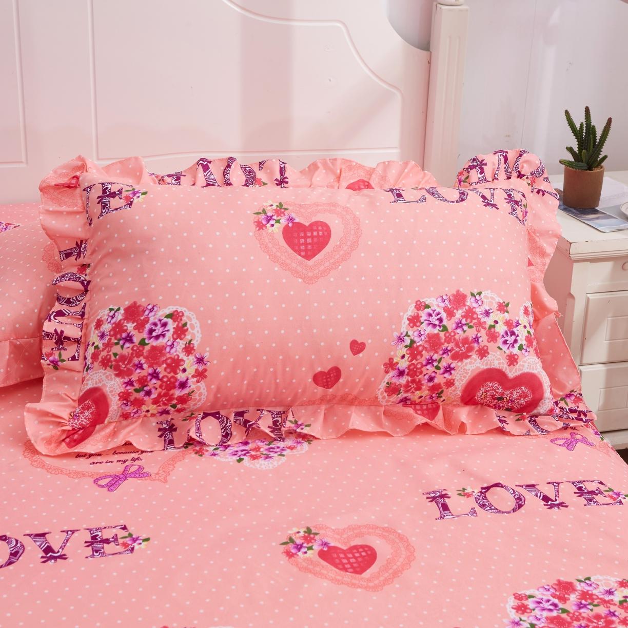 91家纺网 家纺一手货源 找家纺 艾裙海床笠 2025新款韩版蕾丝单床裙甜蜜蜜