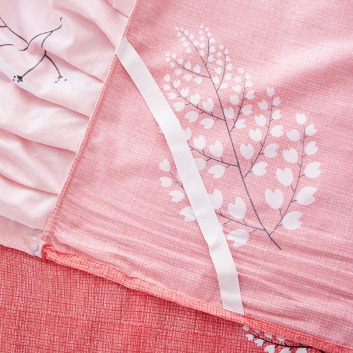 91家纺网 家纺一手货源 找家纺 艾裙海床笠 2025新款韩版蕾丝单床裙叶语浪漫-红